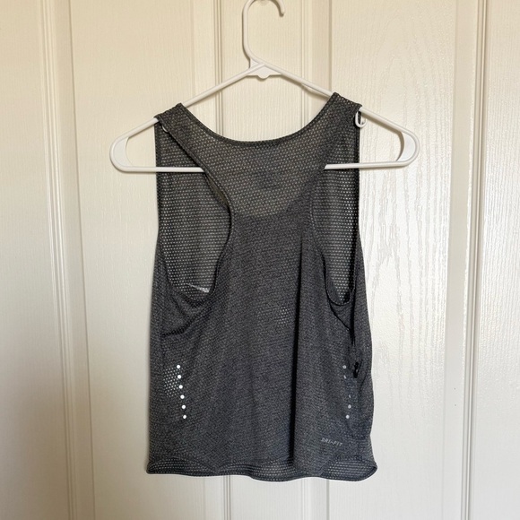 Nike: Dri-FIT Mesh Heather Gray Tank - Size XS - Picture 6 of 7